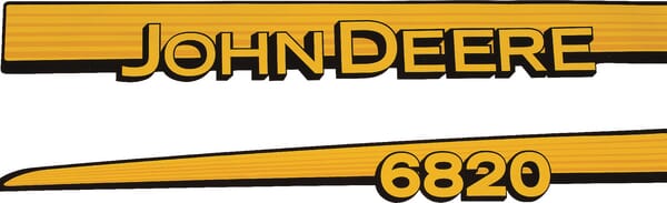 Kabine Aufkleberset "John Deere 6820" TR6820JD
