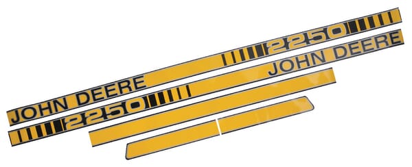 Kabine Aufkleberset "John Deere 2250" TR2250JD