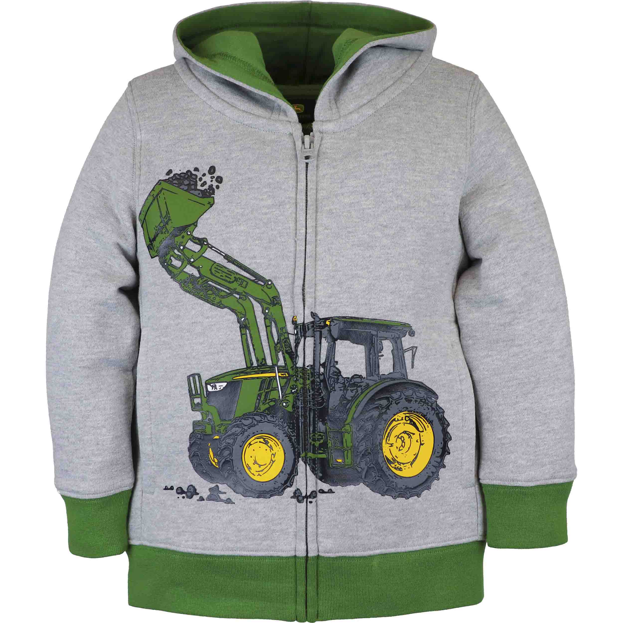 JOHN DEERE Fleece-Jacke Kleinkinder Traktor mit Schaufel