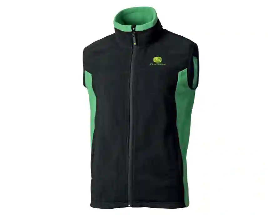 JOHN DEERE Fleece-Weste Schwarz