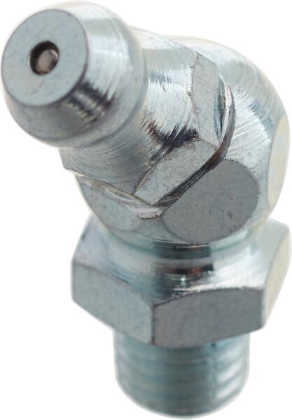 Frontansicht Lemken Schmiernippel 1/4" SAE 45 GRD