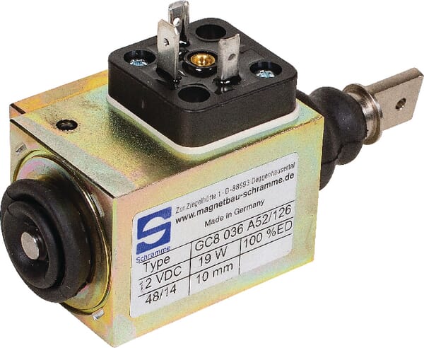 Frontansicht Lemken Hubmagnet GC8 036 A52/126