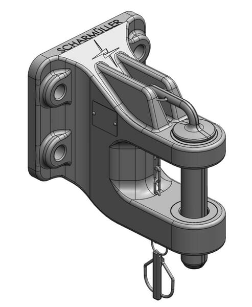 Anhängerkupplungen Zugpendel mit Flansch Cat. 3 Ø38 160x100 M20 05161600A90