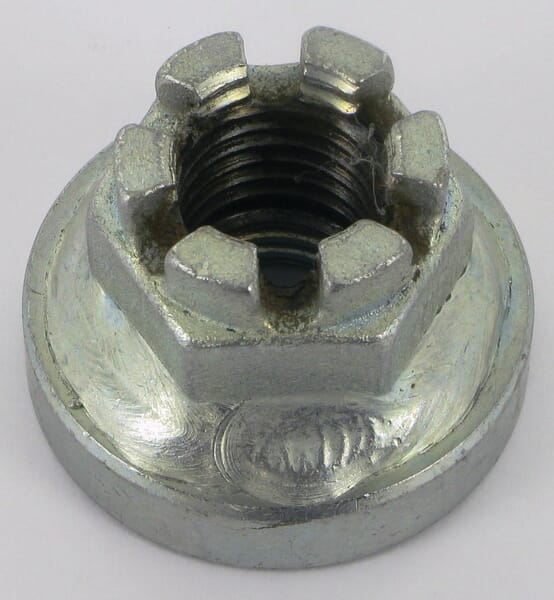 Frontansicht Lemken Kronenmutter M24/55 mit Bund