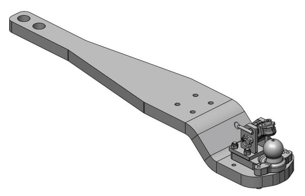 Anhängerkupplungen Heavy Duty Drawbar K80® JD 8R 8270R-8400R Cat. 3 gekröpft 009644040A17