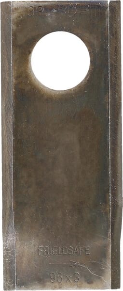 Mähmesser links 96x40x3 mm, Bohrung Ø 19 mm, geeignet für Deutz Fahr, 25er-Packung aus der Kategorie Trommel- und Scheibenmähwerk