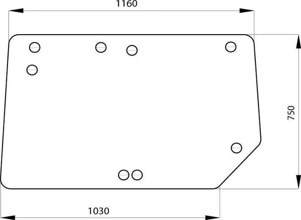 Kabine Heckscheibe oben RT6005023210N