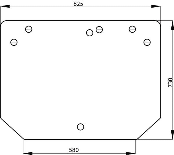 Kabine Heckscheibe ER200669N