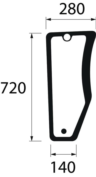 Kabine Untere Frontscheibe ER200605N