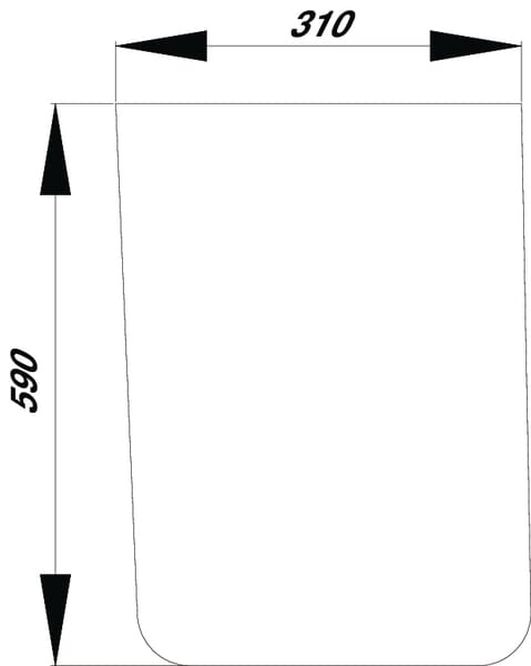 Kabine Frontscheibe unten RT6005010160