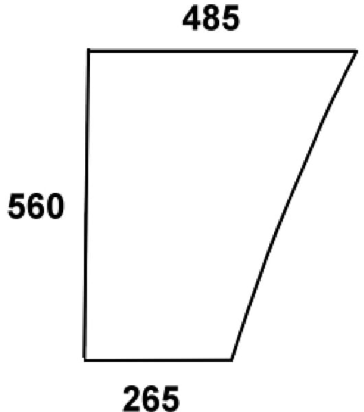 Kabine Frontscheibe unten links L62577N