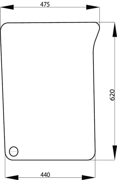 Kabine Frontscheibe unten rechts L171332N