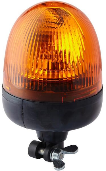 Beleuchtung Rundumleuchte Halogen, rund, 12V, bernstein, Gehäuse: schwarz, Rohrstutzenbefestigung, Ø 135mm, Rota Compact   Hella 2RL009506001