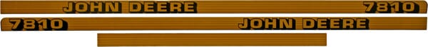 Kabine Aufkleberset "John Deere 7810" TR7810JD