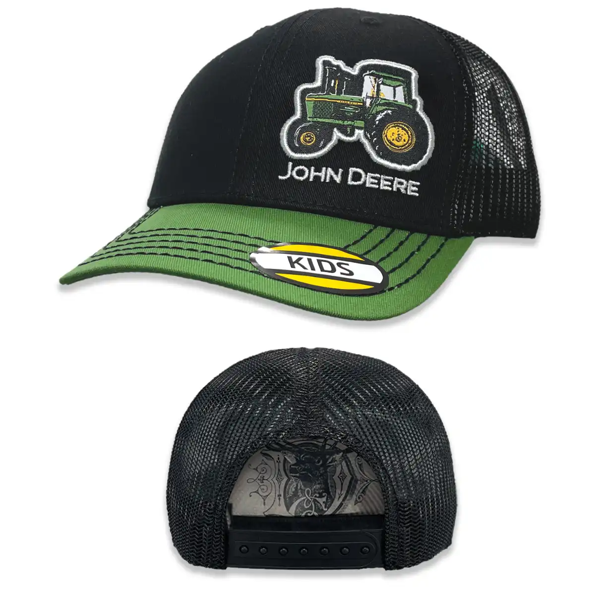 JOHN DEERE Cap Kinder Schwarz Grün Traktor