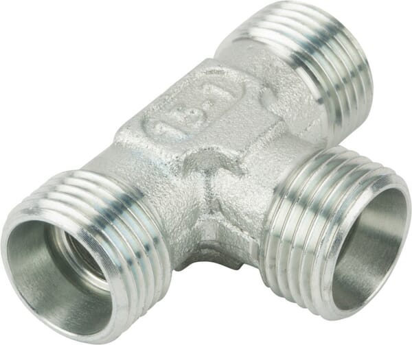 Frontansicht Lemken T-Stück T12-L M18x1,5