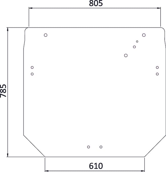 Kabine Heckscheibe oben R206835N