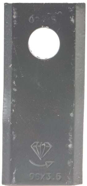 Mähmesser links 98x45x3,5 mm, Bohrung Ø 16,50 mm, geeignet für Morra, 25er-Packung aus der Kategorie Trommel- und Scheibenmähwerk