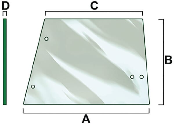Kabine Seitenscheibe li./re. VPM7206